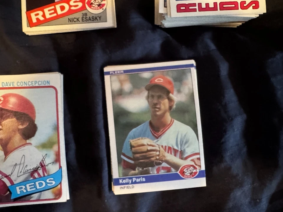 Lote de tarjetas de béisbol de los Rojos de Cincinnati años 70 - 90 Foto 2 de 4