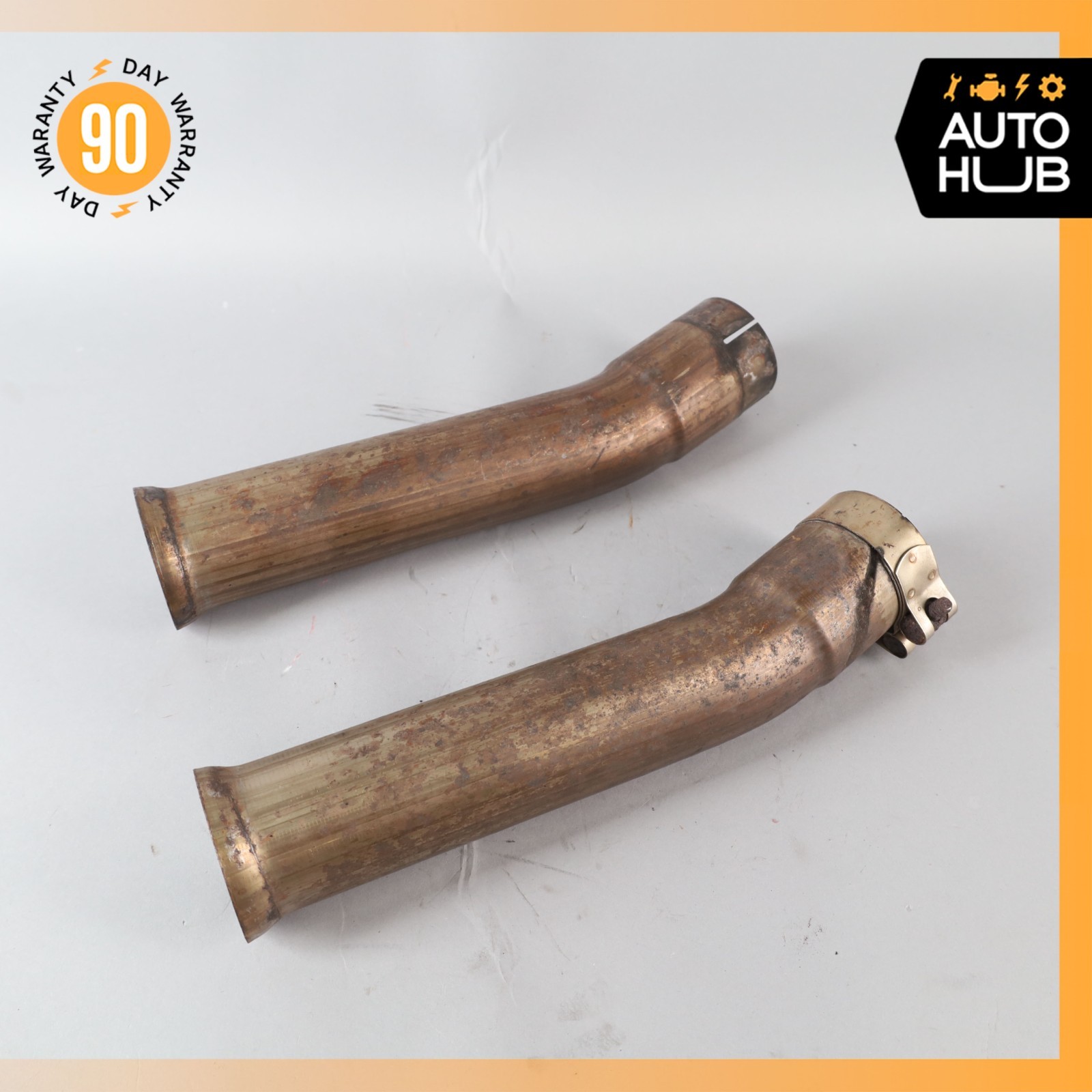 00-04 Aston Martin DB7 Vantage Left & Right Side Exhaust Pipe Set OEM 35k