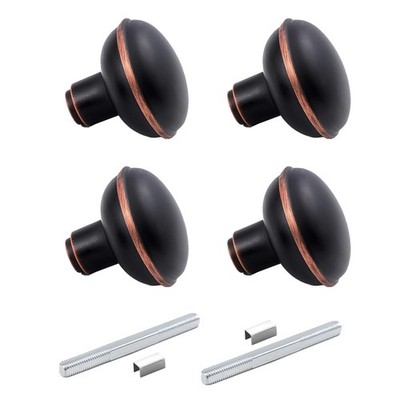 2 Pack Vintage Style Door Knob Set with Spindle, Antique Old Door Knobs Repla...