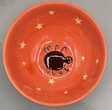 Holiday Home Halloween Spider Bowl Candy Dish 6.5  Orange/Purple