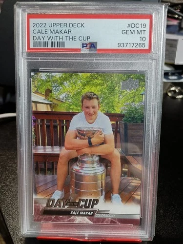 2022 Cale Makar Upper Deck Extended Series Day with the Cup #DC19 PSA 10 GEM MT