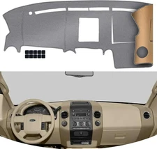 KEYOOG Dashboard Cover Dash Mat Fit for 04-08 F-150 - (Gray), Gray 