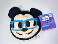 NWT-Disney Store Mickey Mouse 7 Reversible Emoji Plush