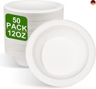 greensight 50 Stück Pappschalen Einweg Suppenschalen 350ML aus Zuckerrohr 