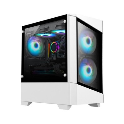 Schneller RTX 3050 Gaming PC i7 16GB RAM 1TB Windows 11 WiFi RGB Desktop (weiß)