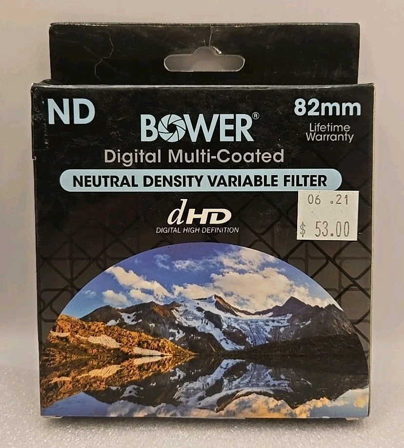 Bower 82mm Variable Neutral Density (ND) Filter - 2-8 Stops of Neutral Density  - Image 2 of 4