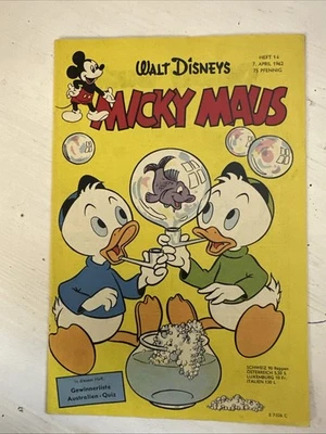 Micky Maus 1962 Heft 14,  Z0-1/1, mit SM, Walt Disney Original Ehapa Verlag - Bild 1 von 4