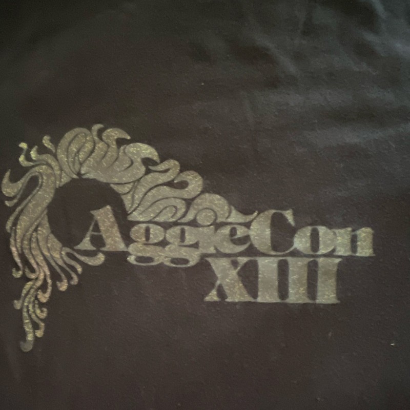 AggieCon XIII Black Graphic T-Shirt Size XL Rock & Pop