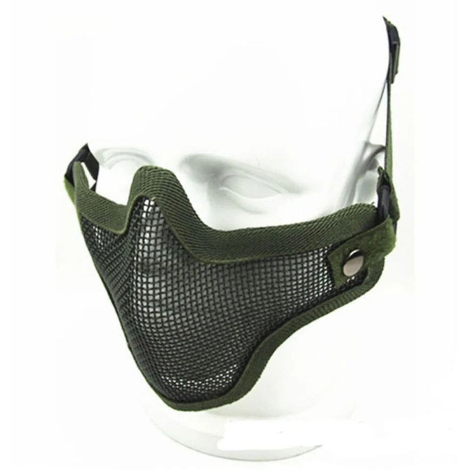 Protective Strike Half Face Wire Mask Steel Mesh Mask  Cosplay Costume - Image 3 of 4