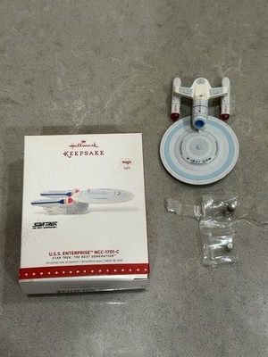 Hallmark Keepsake U.S.S Enterprise NCC 1701-C Star Trek Ornament 2015 RARE