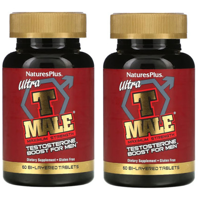 Nature s Plus Ultra T MALE 60 Tablets Each (Pack of 2)