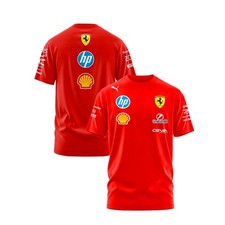 Custom Name Men's Ferrari F1 Racing Team Logo 3D Red T-Shirt S-5XL NEW