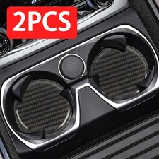 2x Car Parts Cup Holder Insert Coaster Anti-Shock Pads Car Interior Accessories