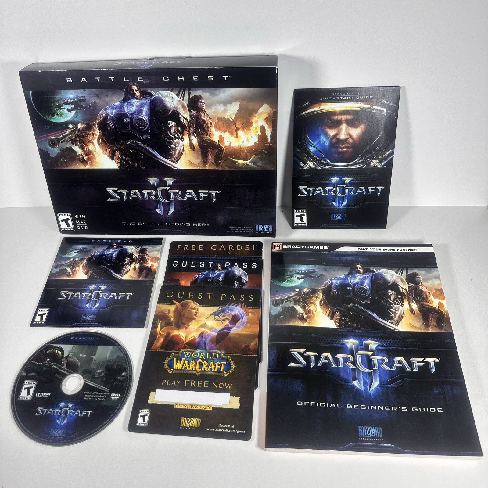StarCraft 2 II Battle Chest PC Game US Version WIN MAC DVD Box Guest Access Only