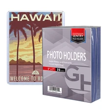 25 Pack Guardhouse 5 x7 Rigid Photo & Postcard Toploaders
