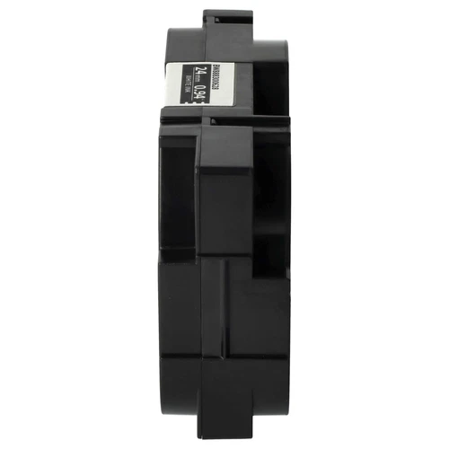 Schriftband für Brother PT E 500 VP H 500 D800W Weiß/Matt-Schwarz 24mm 5m - Bild 3 von 9