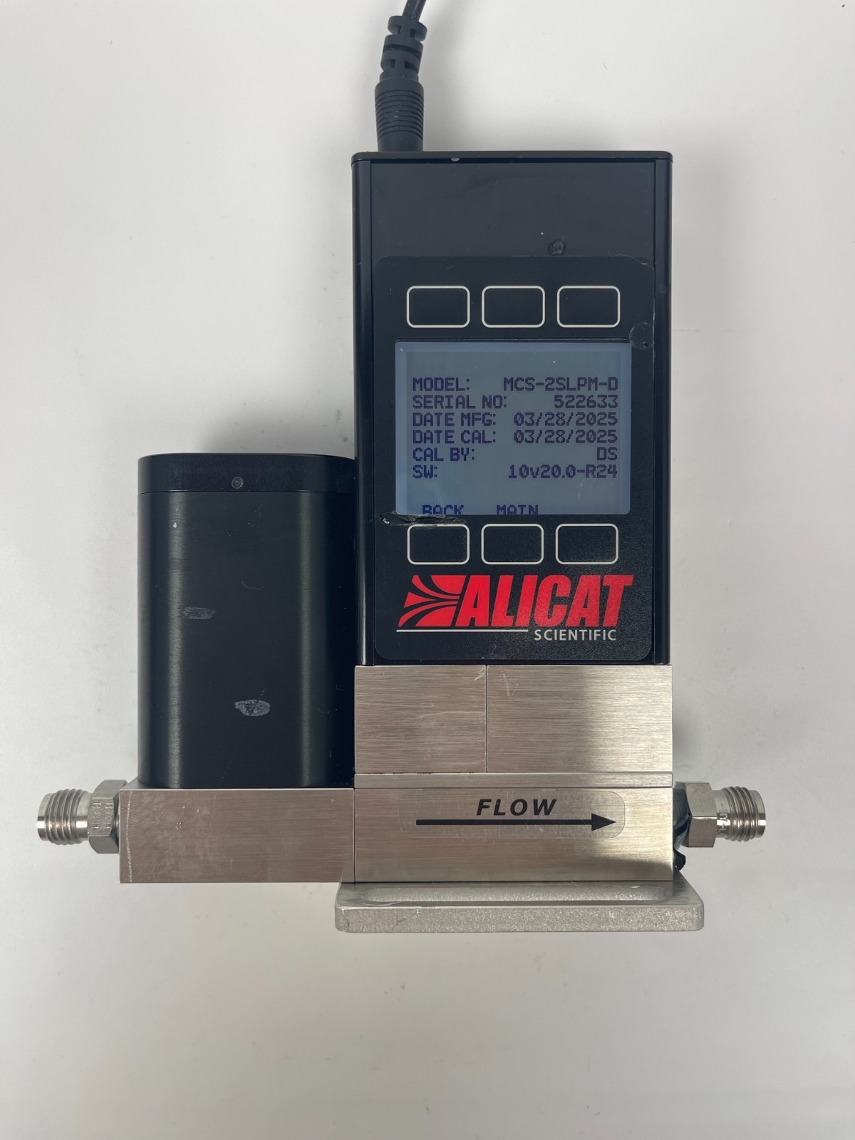 Alicat MCS-2SLPM-D-PROFINET Mass Flow Controller Gas N2, SO2 2025 | FULLY TESTED