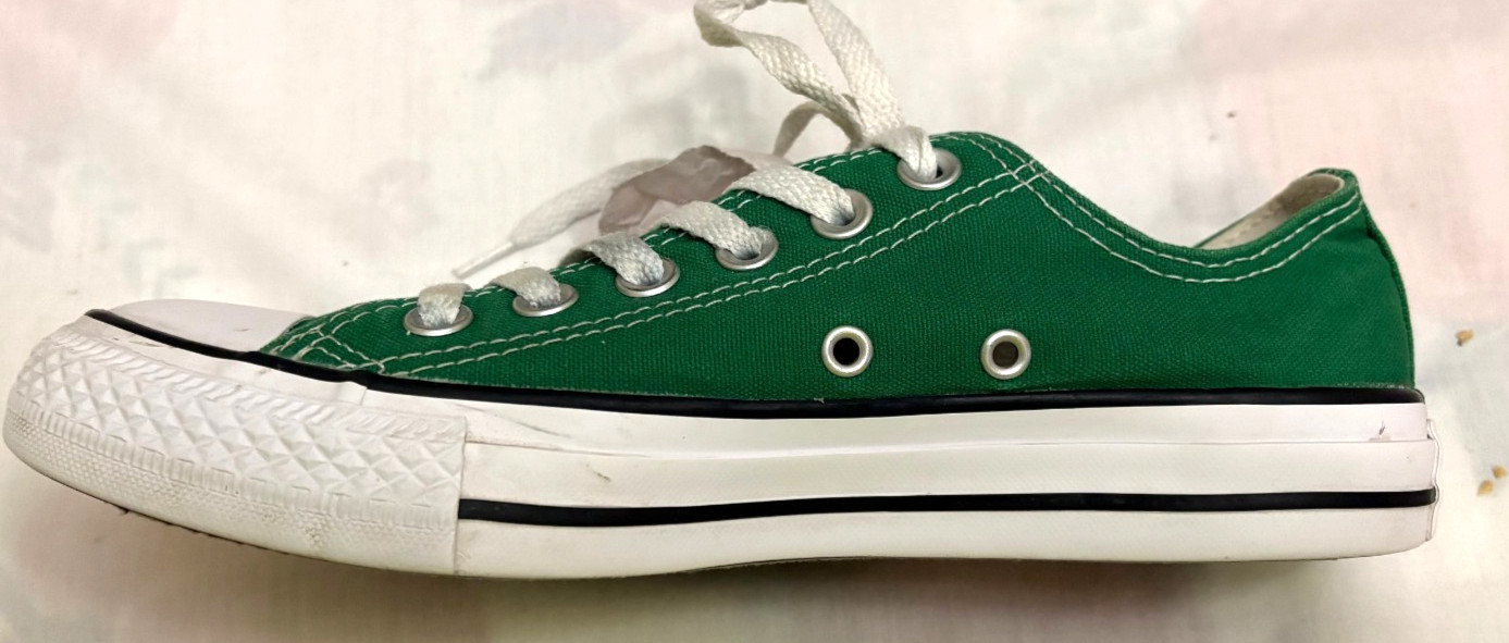 Converse All Stars Tennis Shoes Sneakers Green Unisex Women 7 Men 5 Low Top VGUC thumbnail 8