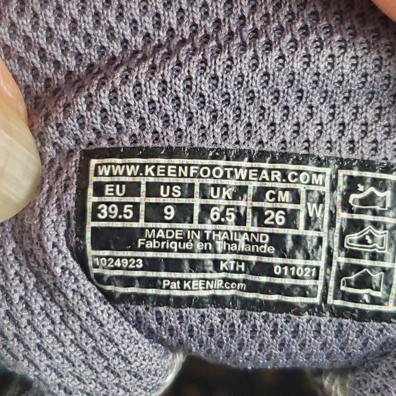 Scarpe da trekking donna Keen Ridge Flex taglia 9 acciaio grigio ortensia sneaker impermeabili