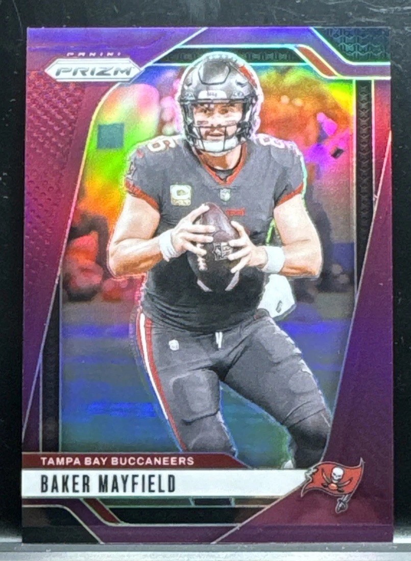 2024 Panini Prizm BAKER MAYFIELD True Purple /125 Tampa Bay Buccaneers 🔥