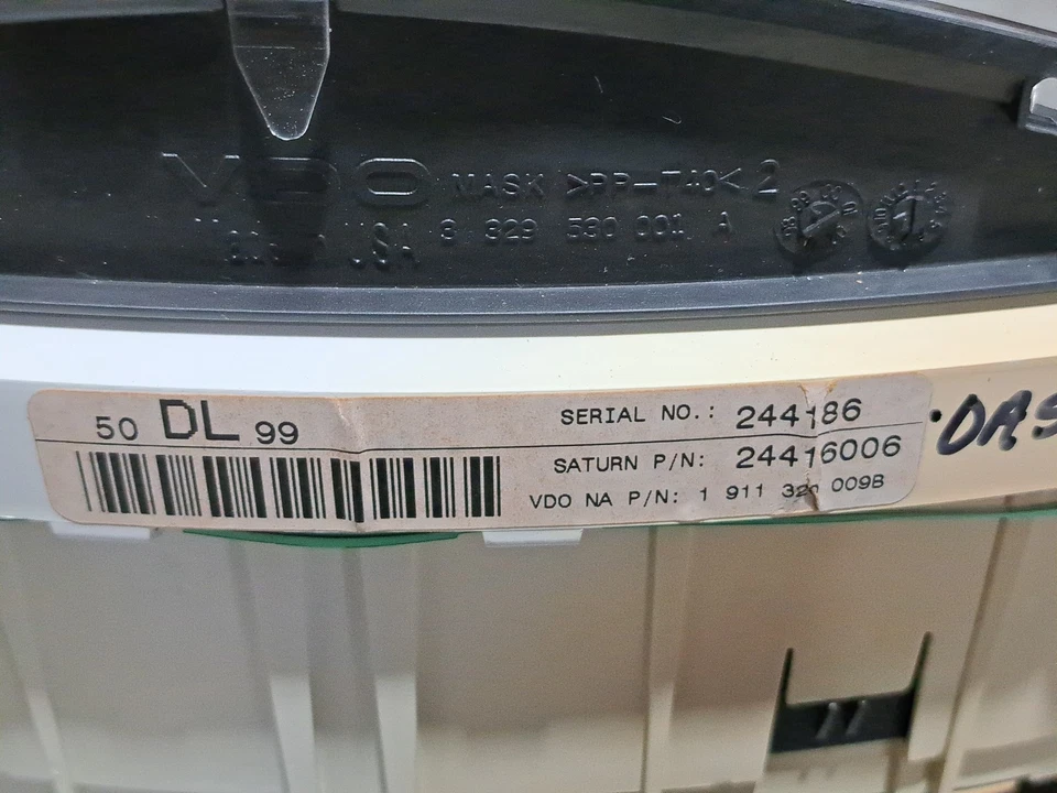 Painel de velocímetro de instrumento para 2000 SATURN LS1 SEDAN - Imagem 4 de 4