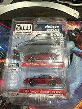Auto World ULTRA RED PONTIAC FIREBIRD Deluxe Series 2 pack CHASE