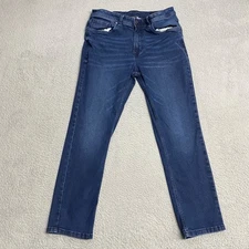 The Perfect Jean NYC Mens 33 Blue Denim Slim Thick Fit Stretch 33x30" Casual