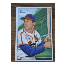 Bowman 1952 Stan Musial #196 St. Louis Cardinals Baseball Base Set