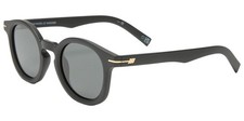 Le Specs Hoodwinked Polarized Matte Black Round Sunglasses - LSP2452388