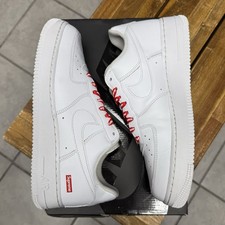 Nike Air Force 1 x Supreme Low Box Logo - White for Sale