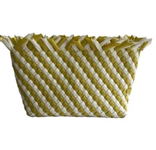 Naghedi Women's Havana Handwoven Clutch Striped Soleil