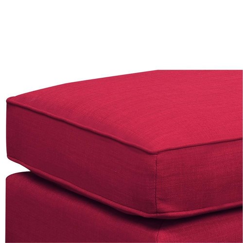 Unbranded Ottoman Nailhead-Trim Fabric Design Wood Frame Polyester Upholstered - Picture 5 of 7