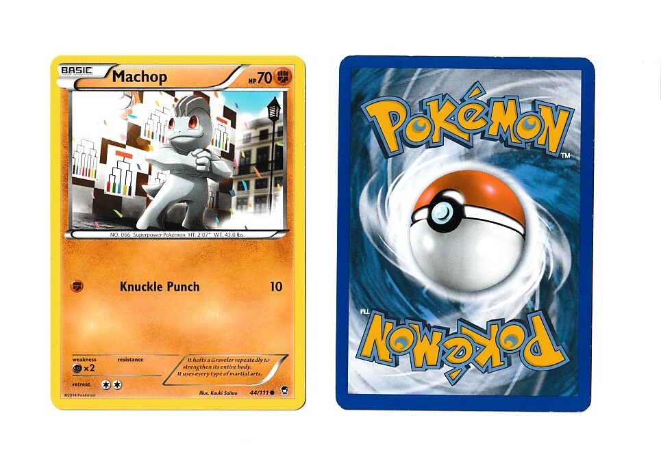 2014 Pokémon / MACHOP #44/111 ~ Furious Fists / NM-MT 