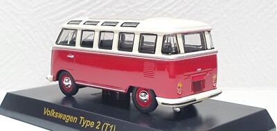 Kyosho 1/64 VW VOLKSWAGEN BUS TYPE 2 T1 RED diecast car