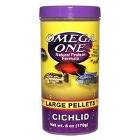 Omega One Cichlid Large Floating Pellets, 6 Oz. on sale Omega One Cichlid Large Floating Pellets, 6 Oz. on sale