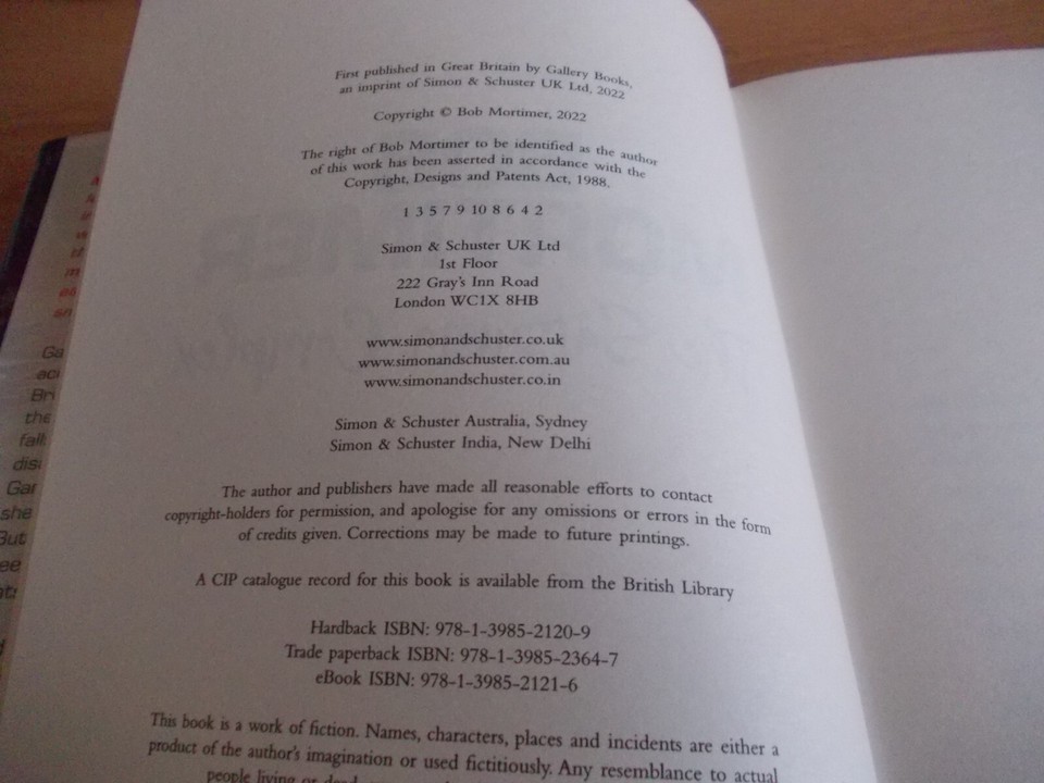 The Satsuma Complex ,Bob Mortimer ,SIGNED FIRST EDITION ,1st imp