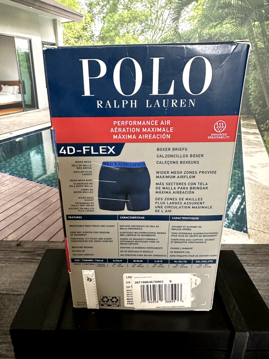 Polo Ralph Lauren 3-Pack Mens 4D-Flex Cooling Microfiber Boxer