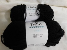 Big Twist Living Black lot of 2 Dye Lot 191982