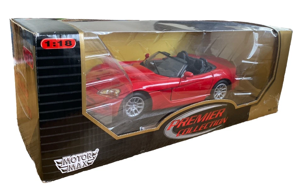 Dodge Viper RT/10 2003 escala 1:18 rojo diecast 73100 Premier Collection Motor Max Foto 2 de 4