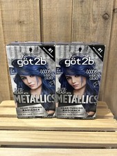 Lot Of 2 Schwarzkopf Got2b Metallics Permanent Hair Dye Color M67 - Blue Mercury