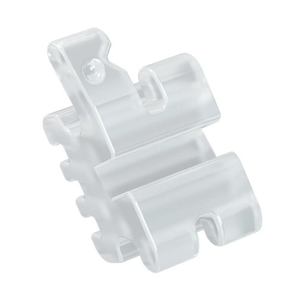 Brackets cerámicos de ortodoncia dental brackets transparentes estéticos Roth MBT 022 345W/H Foto 2 de 4