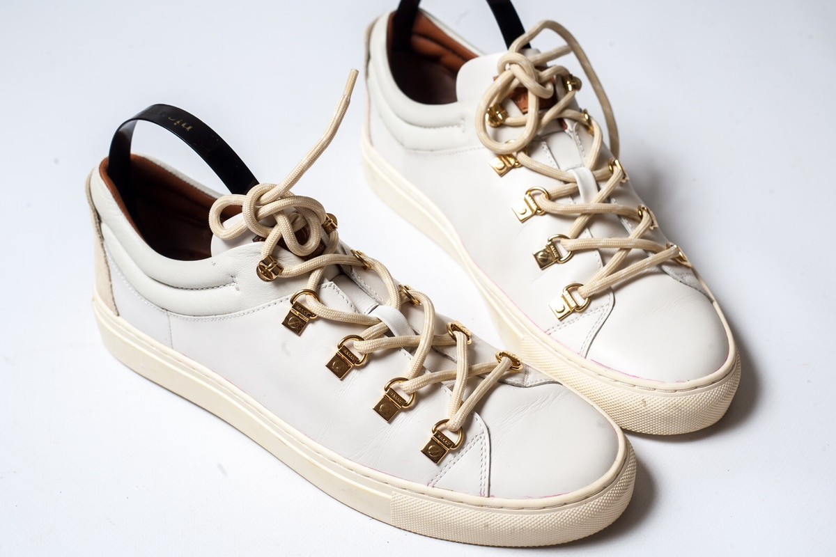 Bally ヘティ サイハイ ホインテットトゥ フツ HEDY105 U901 BALLY Heidy Womens White Leather Sneakers Size US 9 1/2 | eBay