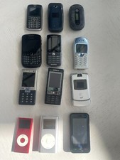 vintage cell phone collection and i pod lot