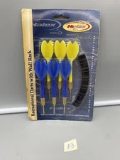 Halex Brass Tip Throwing Game Darts Recreational Darts With Wall Rack New