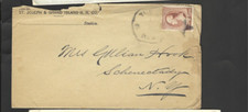 USA-COVER-1880 ISH-RAILROAD-ST.JOSEPH-2 C BROWN-BLURRED CANCEL-FAULTS-#F68
