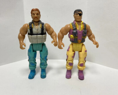 Vintage SCHWARZENEGGER COMMANDO Diamond 1985 JAWBONE CHOPPER 3.75'' Figure Lot