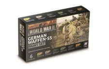 70207 WW2 German Waffen-SS Paint Set Vallejo Flames of War GF9 NIB