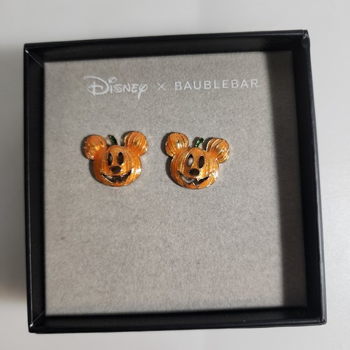 Disney BAUBLEBAR Mickey Mouse Kürbis Jack O Laterne Halloween Ohrringe orange
