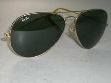 62-14mm VINTAGE BAUSCH  LOMB RAY-BAN ARISTA-GP G15 TEAR-DROP AVIATOR SUNGLASSES