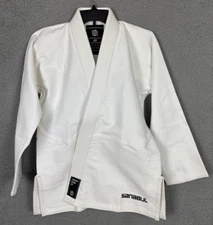 Sanabul Brazilian Jiu Jitsu Gi Top Embroiled MMA White Size A0 New Without Tags.